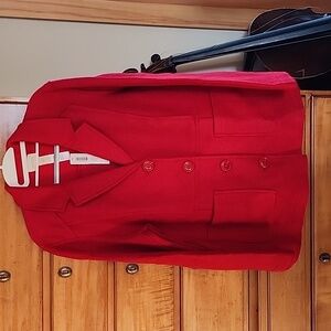 Chicos Red knit jacket - chicos size 2